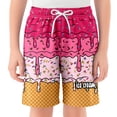 thumbnail image 2 of RTKFRFLM Kids Ice Cream Print Shorts Elastic Waist Casual Active Gym Shorts with Pockets Mint Green 7-8 Years, 2 of 4