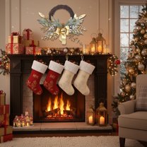 xaoyunyn Elegant Christmas Ornament for Doorways Walls Fireplaces and More Stable Plastic with Festive Easy Installation for Indoor and Outdoor Holiday Décor