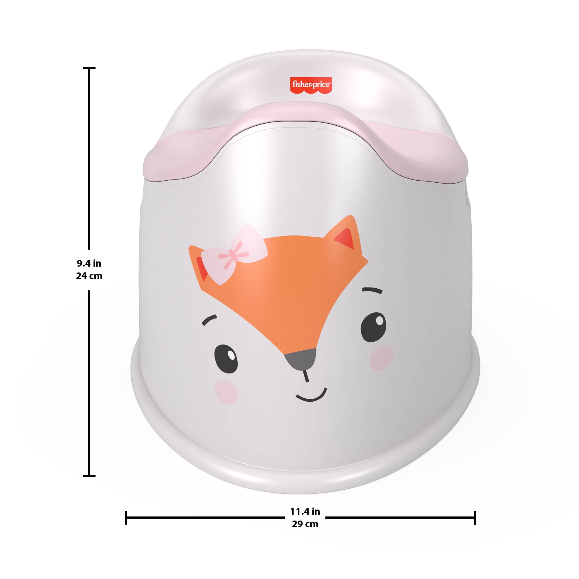 Fisher-Price Friendly Fox Potty Toddler Toilet Training Chair with Removable Bowl, Kids Ages 18+