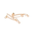 thumbnail image 4 of Aretes Coqueta Ametrinaa Broquel Doble con Zirconias Chapa de oro 18k EASM0017, 4 of 5