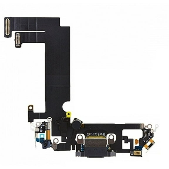 For iPhone 12 Compatible Charging Port Black
