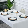 thumbnail image 7 of Coolnut Ice Fire Baseball Round Placemats Washable Placemats Non-Slip Heat-Resistant Table Place Mats for Dining Kitchen Holiday Party Table 15.4"-6PCS Home Decor, 7 of 7