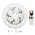 thumbnail image 1 of Ventilador de techo con luz LED Ventilador de techo moderno cerrado con luz y control remoto Atenuación continua Temporización inteligente 110‑265 V, 1 of 15