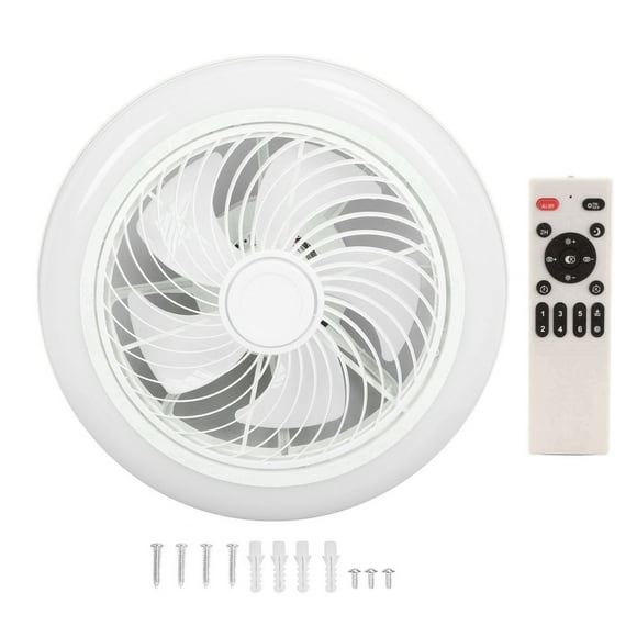 YUMILI Ventilateur De Plafond Avec éclairage Et Télécommande Gradation En Continu Contrôle du Temps Intelligent 110-265V Pour Salon, Chambre