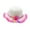 Hot Pink, variant on Xfvqtps Straw Hats for Kids Girls Flower Bow Bucket Hat Breathable Wide Brim Sun Protection Summer Beach Sun Hat