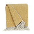 thumbnail image 1 of Parkland Collection Isla Transitional Yellow Handloomed 52 "x 67" CottonThrow Parkland Collection THRE21026, 1 of 2