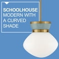 thumbnail image 3 of 83607LCB-SF Lark Lucy - 10W 1 LED Small Pendant-10.25 Inches Tall and 10 Inches Wide-Lacquered Brass Finish, 3 of 13