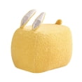 thumbnail image 4 of Bunny Ottoman Foot Rest Children Floor Stool Pouf Change Shoes Bench Compact for Yellow, 4 of 8