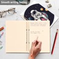 thumbnail image 4 of FORMRS 1-Subject Spiral Notebook 8" x 5" College Ruled 60 Refillable Sheet A5 Hard Cover, Pink Astronaut Planet, 4 of 7