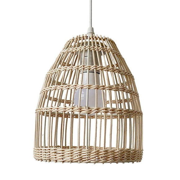 Rattan Lamp Shade Lamp Decoration Handmade Droplight Lamp Shade for Teahouse