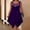Purple plus size a line dress a1, variant on Women Plus Size A-Line Mini Hollow-Out Sequin Casual Basic Solid Boho Dressy Flowy Asymmetric Sleeveless Travel Dresses, Blue S