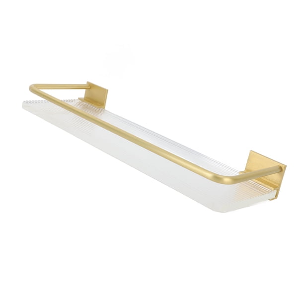 Toallero De Baño De 30 Cm, Moderno Estante De Almacenamiento De Acrílico De Aluminio Para Ahorro De Espacio Montado En La Pared