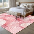 thumbnail image 4 of 6'x9' Area Rugs, Pink Coastal Shell Indoor Outdoor Area Rug for Living Room Bedroom, Nautical Beach Ocean Summer Washable Bathroom Rugs Kitchen Floor Carpet Mats Home Decor Aesthetic, 4 of 8