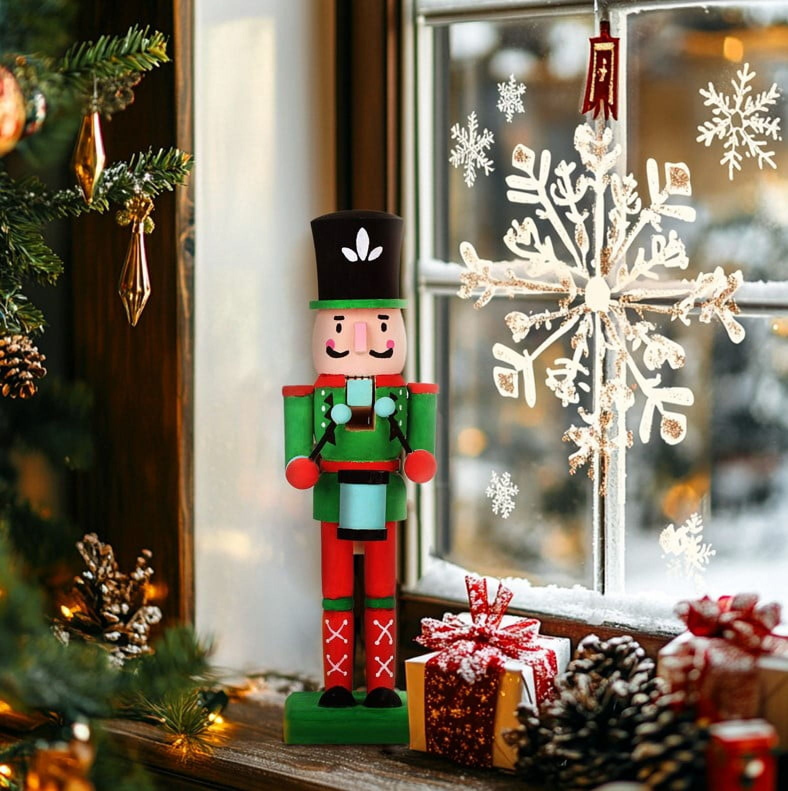Holiday Time Make Your Own Nutcracker Craft Kit, 2.76 x 9.84 x 2.56 Inch, Wooden Decoration, Unisex, Christmas