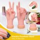 thumbnail image 2 of 1 paquete de práctica de arte de uñas, herramienta de entrenamiento para entrenamiento, maniquí falso móvil Flexible, herramienta de manicura para manos derechas JM, 2 of 5