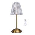 thumbnail image 2 of Lámpara De Mesa De Noche, Lámpara De Mesa LED Recargable Por USB Regulable Continua Para El Cuidado De Los Ojos De Acrílico De Hierro Para El Hogar, 2 of 7