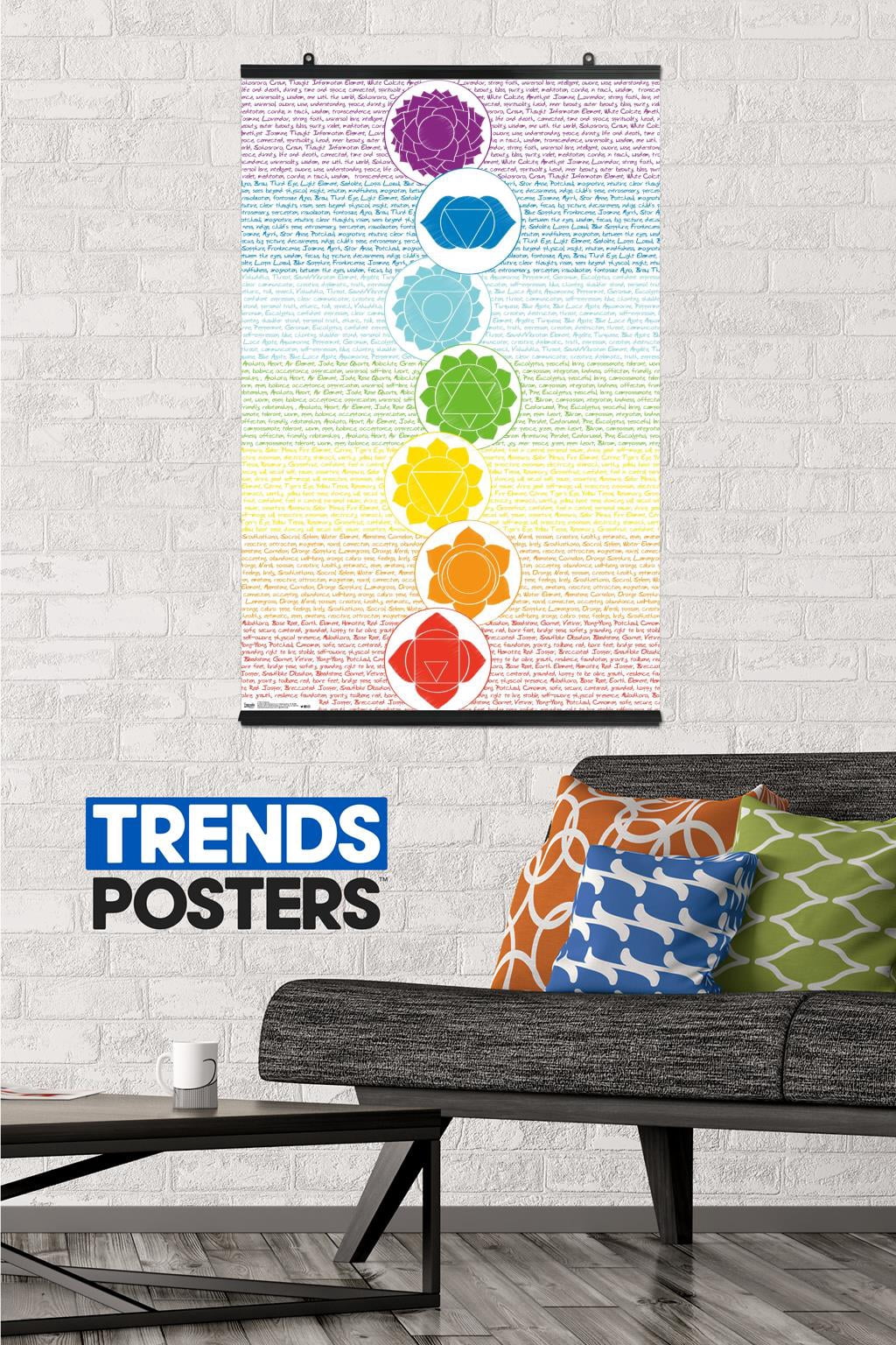 Chakras Wall Poster, 22.375" x 34"