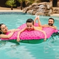 thumbnail image 6 of Big Joe Lagoon Lounger No Inflation Needed Pool Float, Summer Melon Double Sided Mesh, Quick Draining Fabric, 5 feet Giant, 6 of 10