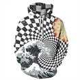 thumbnail image 5 of Sudadera con capucha para hombre y mujer, con estampado 3D de la gran ola de Kanagawa, ciruelo en flor, estilo japonés, tallas S a 3XL, 5 of 5