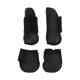 thumbnail image 1 of 4 Uds. Botas de pata delantera y trasera de caballo, mallas para saltar obstáculos, botas, equipo de protección para patas de caballo, color negro L, 1 of 13