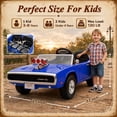 thumbnail image 5 of 24V Dodge Charger 1970 2 Seater Ride On Car, Battery Powered Ride On Toys w/4-Wheel Suspension, Parent Remote Control, Engine Spray, LED Lights, Bluetooth, MP3, 24V Ride On for Ages 3+, 5 of 9