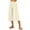 AB02_Beige, variant on Lumtrix Cotton Linen Capri Pants for Women Wide Leg High Waisted Casual Lounge Pant Summer Flowy Capris with Pockets Pink L