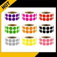 thumbnail image 4 of Colored Dots Sticker Colorful Coding Label Sticker Coding Labels Solid Color Circles Sticker for Student, 4 of 8
