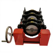 INTBUYING Pipe Fusion Welder Pipe Welding Machine Electric Tube Butt Fusion Equipment for PE PP PB PVDF PPR 2.48-6.30inch 4 Clamps Screw style Red