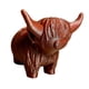 thumbnail image 2 of Figura de vaca, escultura de mesa, regalo de cumpleaños, adorno artesanal, figura en miniatura S granate, 2 of 9