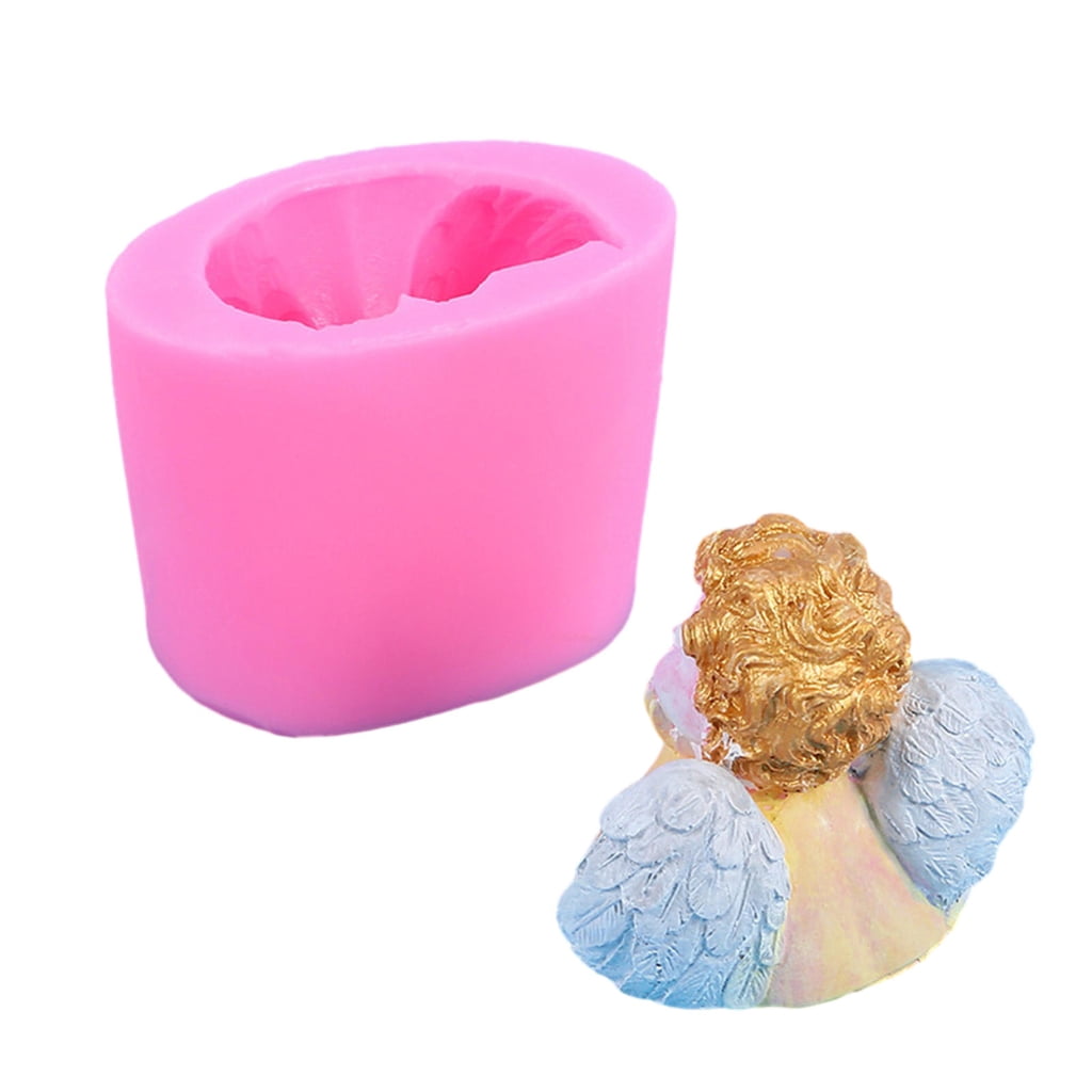 Baby Wing Candle Mold for DIY Candle Soap Plaster Chocolate Home Decor, Resin Casting Mold