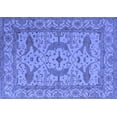 thumbnail image 1 of Ahgly Company Machine Washable Indoor Rectangle Oriental Blue Industrial Area Rugs, 5' x 7', 1 of 4