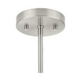 thumbnail image 4 of Atwell Collection Three-Light Brushed Nickel Mid-Century Modern Semi-Flush Mount, 4 of 9