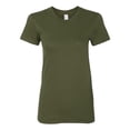 thumbnail image 1 of T-shirt en Jersey Fin pour Femmes, 2TG, Olive, 1 of 2