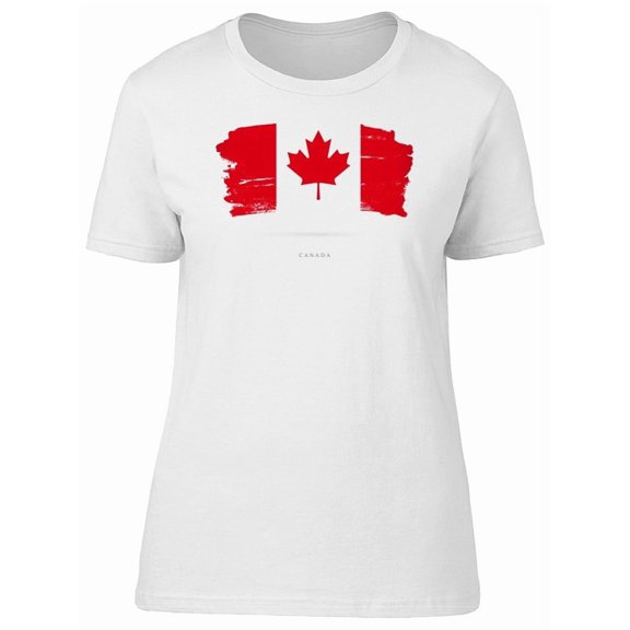 Grunge Canada Flag Watercolor T-Shirt Men -Image by Shutterstock, Male x-Large