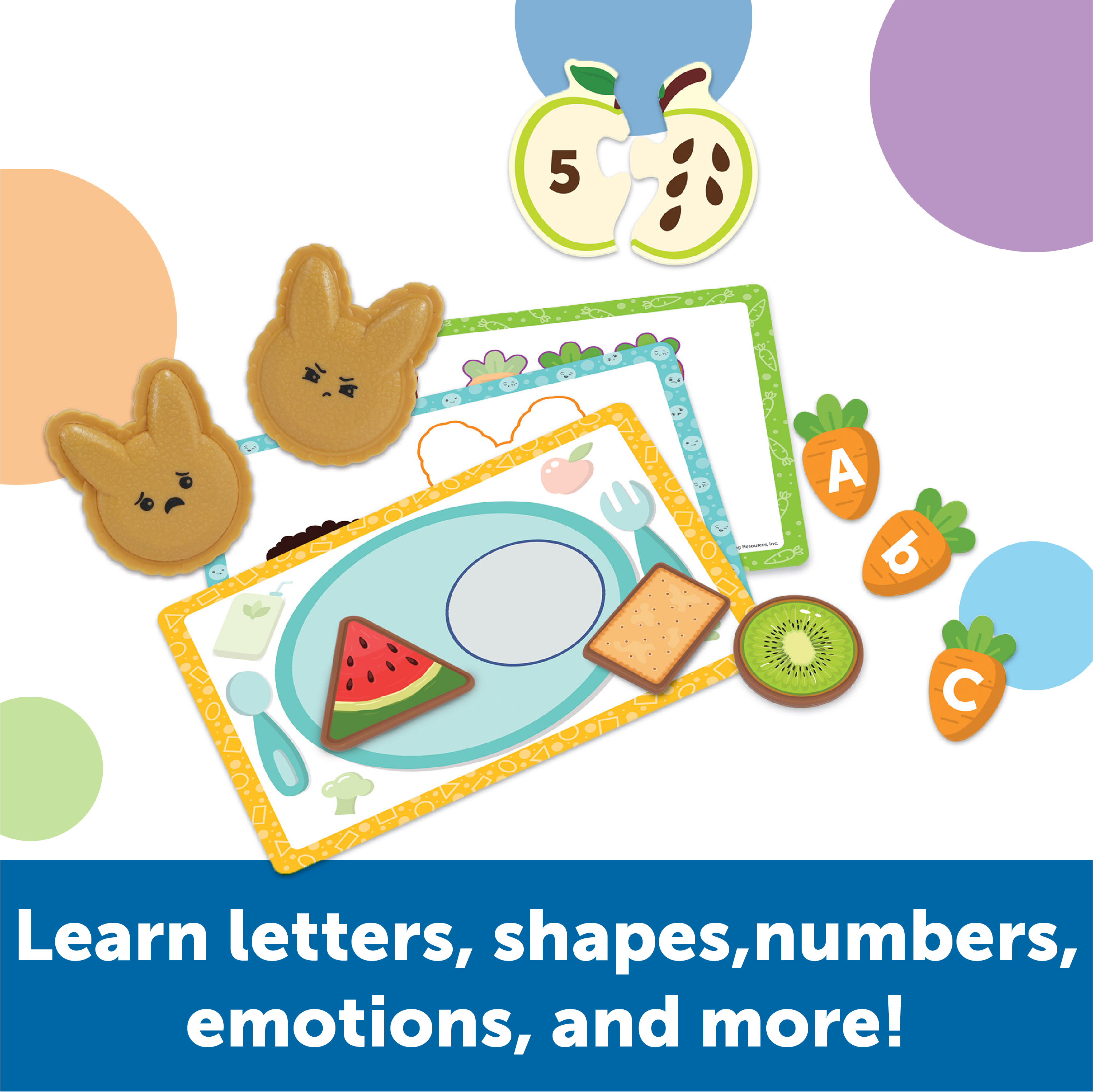 Learning Resources Let's Go Bento! Learning Activity Set - 78 pieces, Bento Box Toy for Boys and Girls Ages 18+ months - image 3 of 8