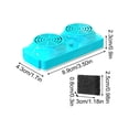 thumbnail image 3 of Pet Water Dispenser Replacement Filter Cartridge, Rectangular Activated Carbon and Resin Double Filter, Multiple Filtration for Fountains, 3 of 6