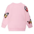 thumbnail image 2 of Toddler Girls Butterfly Crewneck Sweatshirts Little Kids Casual Fall Clothes Size 7 238, 2 of 5