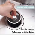 thumbnail image 4 of Steel Kitchen Water Sink Filter Mesh Bathroom Drain Catcher Hair Net Q5V6, 4 of 6