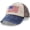 Blue Brown, variant on NCY Vintage Distressed USA Hat - Mens Baseball Cap with American Flag, Perfect Veteran Ballcap, American Flag Baseball Cap