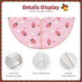 thumbnail image 4 of KLL Floral Strawberr Christmas Tree Skirt 48" ,Party Decorations Farmhouse for Christmas Decorations Holiday Party, 4 of 6