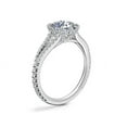 thumbnail image 3 of 0.70 Ct Brilliant Cushion Shape Genuine Diamond Sparkle Halo Ring for Engagement and Wedding in Solid 18K White Gold Size 6.5, 3 of 8