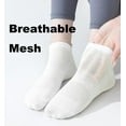 thumbnail image 3 of Breathable Pilates Grip Socks - Women's Non-Slip Grippe Socks for Yoga, Hospital, Barre, 3 of 7