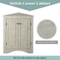 thumbnail image 3 of 2025 New Bathroom Corner Storage Cabinet, Triangle Storage Cabinet with Adjustable Shelves, Freestanding Cabinet Organizer for Bathroom Living Room Kitchen, 3 of 8
