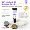 thumbnail image 2 of Kit de gel para uñas SAVILAND SSpro X 3D, 15 ml, no se limpia con un paño húmedo, con moldes, 2 of 6