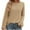 Khaki, variant on Scyoekwg Women'S Sweaters Knitted Sweater Long Sleeve Warm Casual Crewneck Sweater Solid Color Fall Winter Clothes Pullover Tops(Green,L)