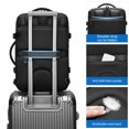 thumbnail image 3 of Mistaha Expandable Men's Travel Backpack with Hidden Shoulder Straps - Oxford Cloth Material, 39L Capacity, Multi-functional Design for Business and Daily Use, 3 of 6