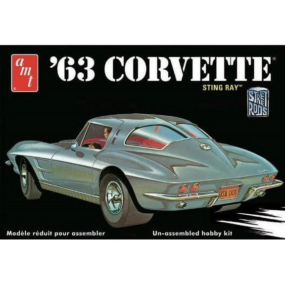 AMT 1:25 Scale 1963 Chevy Corvette Model Car (AMT861)