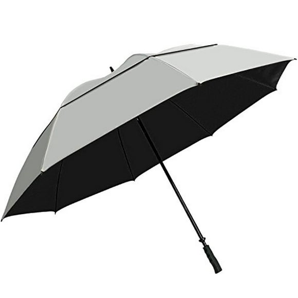 Suntek Parapluie Coupe-Vent Réfléchissant 68? avec Double Auvent Ventilé (Argent/noir), Taille Unique