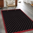 thumbnail image 2 of Area Rugs for Living Room Bedroom, Valentine's Day 4'x6' Rug Washable Carpet Runner Indoor Outdoor, Black White Love Heart Modern Art Non Slip Accent Floor Mats Rug for Kitchen, Office, 2 of 8