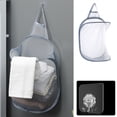 thumbnail image 3 of Cesto de Ropa Sucia Advancent Plegable Malla Gris para el Hogar, 3 of 6